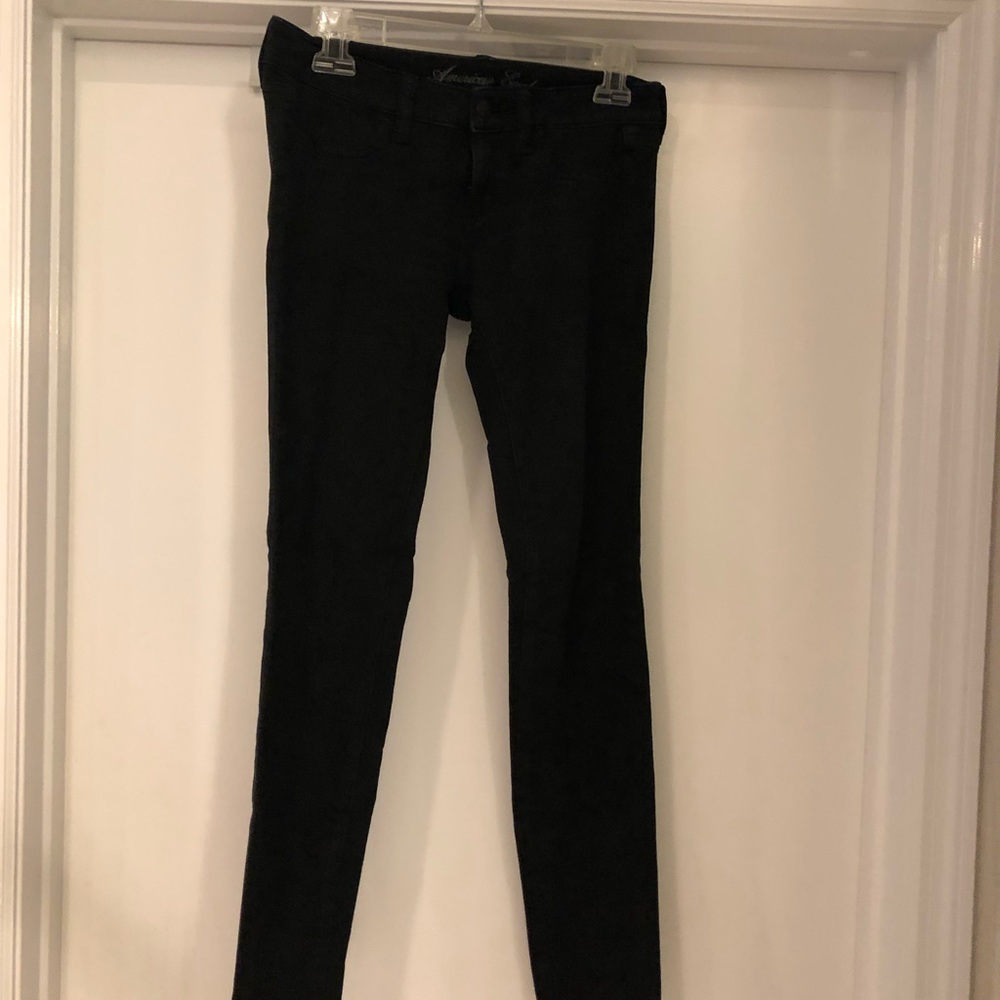 American eagle black stretch jeggings